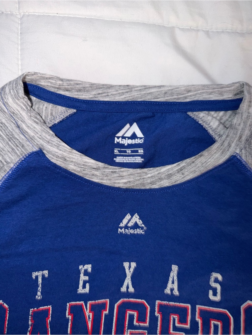 Texas Rangers Raglan T Shirt - XL - Picture 3 of 7